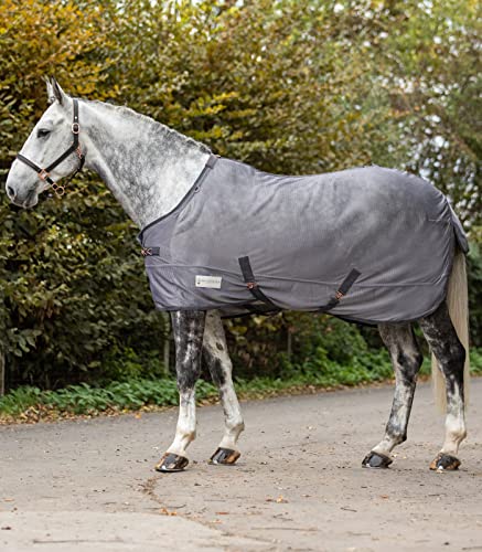 Waldhausen Fliegendecke Comfort Kreuzbegurtung, grau, 155 cm von WALDHAUSEN