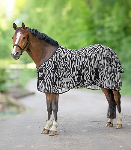 WALDHAUSEN Fliegendecke Zebra, Rückenlänge 125 cm, schwarz/weiß von WALDHAUSEN