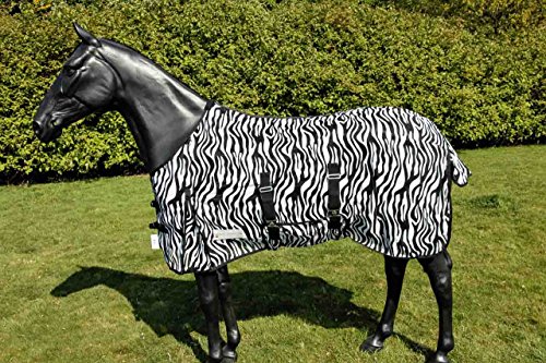 WALDHAUSEN Fliegendecke Zebra, schwarz/weiß, 105 cm von WALDHAUSEN