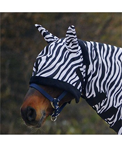 WALDHAUSEN Fliegenmaske Zebra, schwarz/weiß, PON von WALDHAUSEN