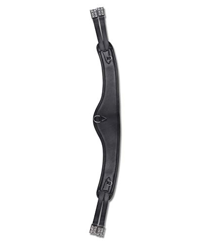 WALDHAUSEN Ledersattelgurt Contour, 115 cm, schwarz von WALDHAUSEN