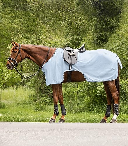 WALDHAUSEN Protect Fliegen-Ausreitdecke, hellblau/Nachtblau, 115 cm von WALDHAUSEN