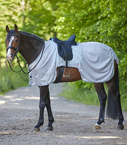 WALDHAUSEN PROTECT Fliegen-Ausreitdecke, Rückenlänge 145 cm, silbergrau von WALDHAUSEN