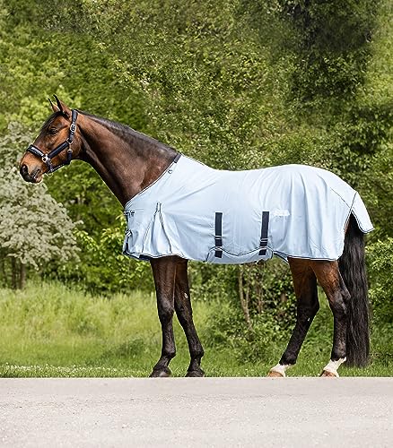 Waldhausen Fliegendecke Protect mit Bauchgurt, hellblau/Nachtblau, 165 cm von WALDHAUSEN