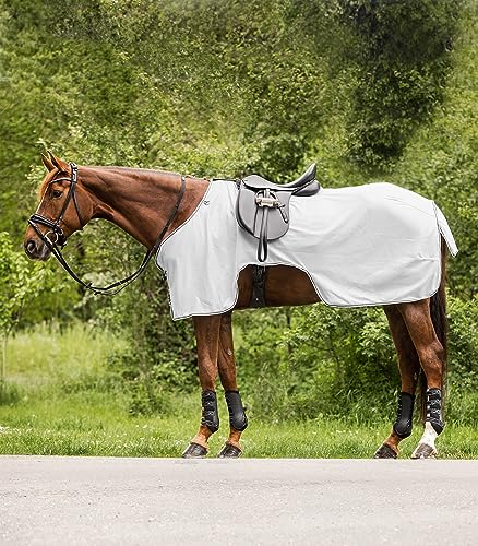 WALDHAUSEN Protect Fliegen-Ausreitdecke, Silbergrau/grau, 165 cm von WALDHAUSEN