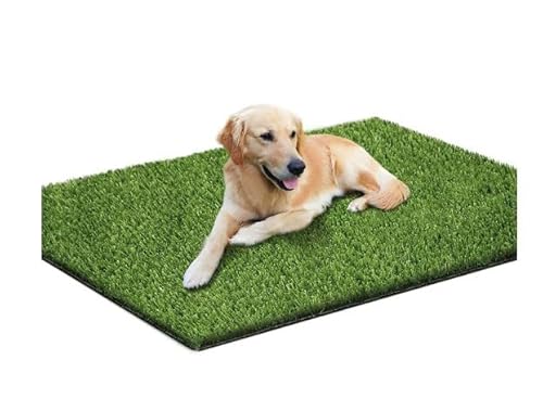 WANDGU Wiederverwendbare Hundetoilette Hunde Rasenteppich: 50×70cm Künstlicher Grasteppich, Premium Kunstrasen für Hunde, Hundeklo, Trainingsunterlage Hundetoilette für Balkon, Terrasse, Garten von WANDGU