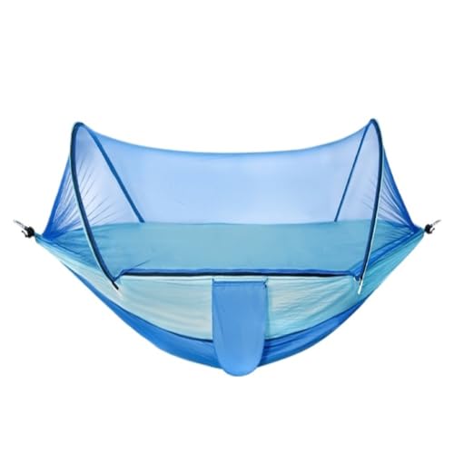 Hängematte Danshuang Human Hammock Outdoor Swing Outdoor Anti-Rollover Hängesessel Schlafsaal Indoor Camping Picknick Hängematte im Freien(Blue,S) von WANGWANGDUI