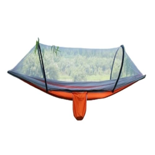 WANGWANGDUI Hängematte Hängematte Outdoor Camping Einzel- Und Doppel-Anti-Rollover 210T Nylon Spinning Pole Anti-Moskito-Hängematte Hängematte im Freien(D) von WANGWANGDUI