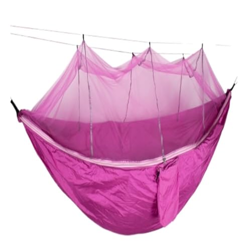 WANGWANGDUI Hängematte Outdoor Moskitonetz Hängematte Anti-Moskito Anti-Rollover Nylon Camping Outdoor Tragbare Schaukel Hängematte Hängematte im Freien(B) von WANGWANGDUI