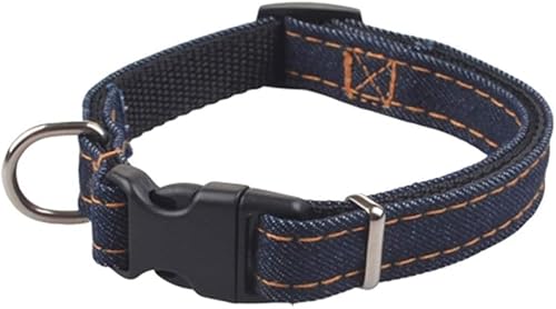 WANGXIAOKE Hundehalsband und Zugseil – Haustier-Cowboy-Halsband, verstellbar, weiche Schnalle, D-Ring-Halskette, Outdoor-Training, Sicherheit, Anti-Verlust-Halsband, geeignet für Welpen, Katzen, von WANGXIAOKE