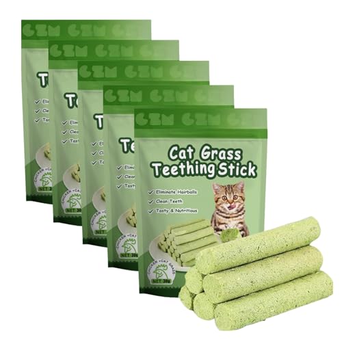 WANMATS Berdexa Katzenzähne Reinigung Katzengras Stick Natürliche trockene Katzengras-Snacks Katzenzähne Snacks Indoor Katzengras Stick von WANMATS