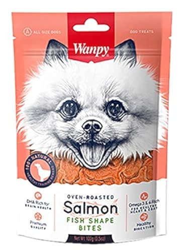 Wanpy Oven-roasted Salmon Fish Shape Bites-100 GR von Wanpy