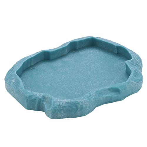 1PCS Reptil Wasser Wassergeschirr, Reptil Food Food Bowl Resin Schale für Schildkröte Eidechse (-CW05372-04) von WAONIQ