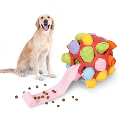 WAONIQ Schnüffelball für Hunde, Schnüffelball, Schnüffelteppich Schnüffelspielzeug Training des Geruchssinns Schnüffelball, Snuffle Ball, Interaktives Hundespielzeug Intelligenzspielzeug von WAONIQ