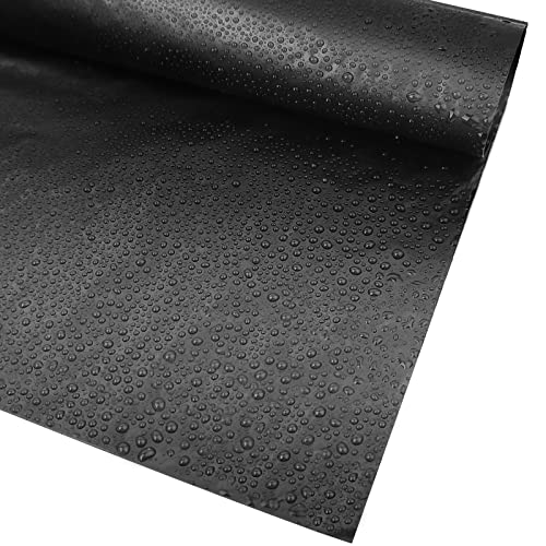 3m x 2m Teichfolien Zuschnitt Schwarz HDPE, UV- und witterungsbeständig, Schwimmteich Folie Gartenteich Teichplane schwarz, für Fischteiche, Brunnen, Wassergarten und Wasserfall Stärken 0.1 MM von WARM&LOVE