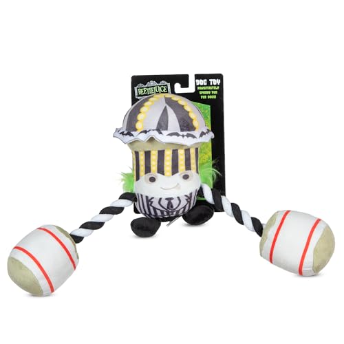 WARNER BROS BEETLEJUICE Karneval Seil Plüsch Hundespielzeug 35,6 cm Doppelseil Hundespielzeug BEETLEJUICE Spielzeug für Hunde für Halloween von WARNER BROS