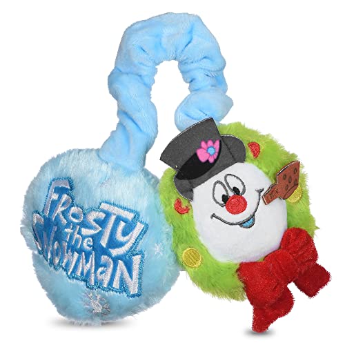 Warner Bros Frosty The Snowman Dog Plush Bungee Toy, 35,6 cm | Quietschspielzeug für Hunde, Zerrspielzeug für Hunde | Offizielles Lizenzprodukt für Hunde und Haustierstrumpffüller von WARNER BROS