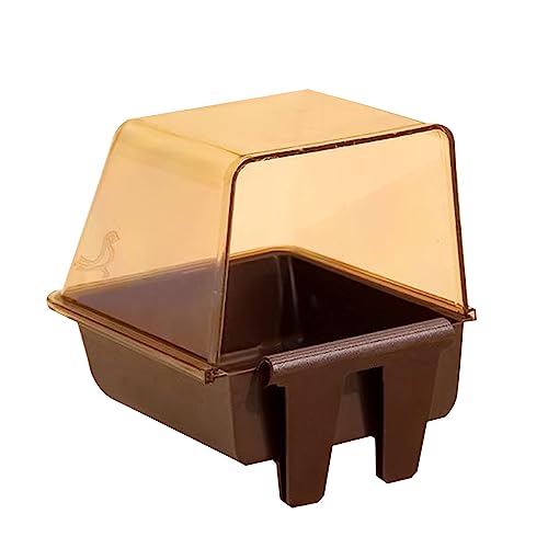 WASTEBIN Vogel Badewanne Dusche Box Kunststoff Fall Wasser Badewanne Für Haustier Vogel Schüssel Papageien Sittiche Hängen Birdbath Käfig Liefert von WASTEBIN