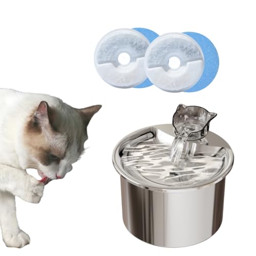 WASUMI Standardfilter für Katzenwasserbrunnen, 6 Stück Ersatzfilter für 2,0 l automatischen Haustierbrunnen Katze, Hund Wasserspender von WASUMI