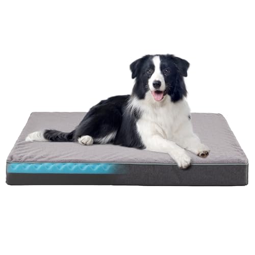 WATANIYA PET Hundebett aus Memory-Schaum für große Hunde (Plus Fell, L-Plus) von WATANIYA PET