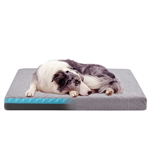 WATANIYA PET Memory Foam Hundebett für große Hunde (Fleece) von WATANIYA PET