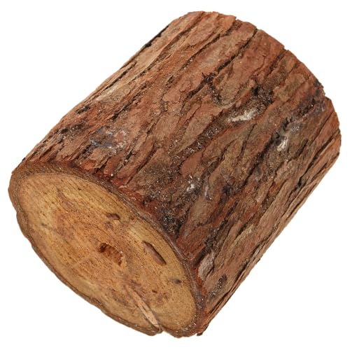 WATIIFUFU Blumentopf Aus Holz Hohlholz-pflanzgefäß Blumentopf Im Freien Pflanzkübel Aus Rinde Großer Indoor-blumentopf Netz Wandpflanzer Terrakotta-töpfe Baumstumpf Pflanzentopf Klein Coffee von WATIIFUFU