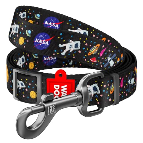 Hundeleine WAUDOG Nylon, NASA-Design, verstellbar, Größe L, B 25 mm, L 152-183 cm von WAUDOG