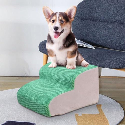 Hundetreppe für Kleine Hunde, 2-stufige Hundetreppe Rampe für Hochbetten und Couch, rutschfeste ausgewogene Haustiertreppe für kleine Hunde und Katzen im Innenbereich von WAXCMXYH