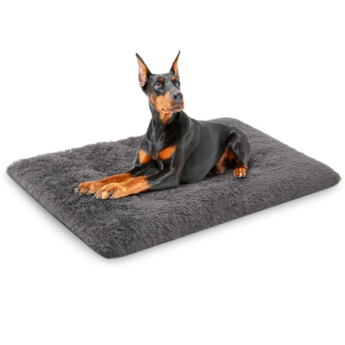 WAYIMPRESS Waschbare extra große Hundebettunterlage für XXL-große Hunderassen, weiches Plüsch-Hundehütten-Pad, bequem, selbstwärmend, rutschfeste Haustierbett-Matte zum Schlafen und Anti-Angst, 122 x von WAYIMPRESS