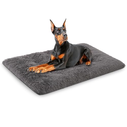 WAYIMPRESS Waschbare extra große Hundebettunterlage für XXL-große Hunderassen, weiches Plüsch-Hundehütten-Pad, bequem, selbstwärmend, rutschfeste Haustierbett-Matte zum Schlafen und Anti-Angst, 122 x von WAYIMPRESS