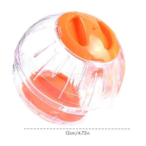 Entzückender Hamster-Spielzeug-Gymnastikball, 12 cm, Haustierbedarf, Farboption Erhältlich (Orange) von WBTY