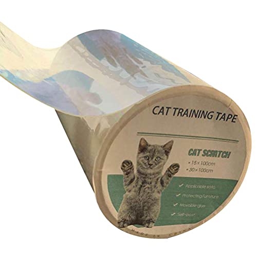 WBTY Kratzschutzband Katzen, Einseitiges Anti-Kratz-Klebeband, Möbelschutz Katzen, Katzen-Trainingsband, Eckenschutz Katzen, Möbelschutz Katzenkratzer von WBTY