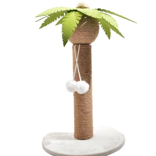 Katzenkratzbaum Katzenkratzbaum, Kokosnussbaum, Katzenklettergerüst, Katzenkratzbrett, vertikal, langlebig, fusselfrei, Katzenspielzeug Kratzbaum Katze (Color : A, Size : M) von WCQSYY