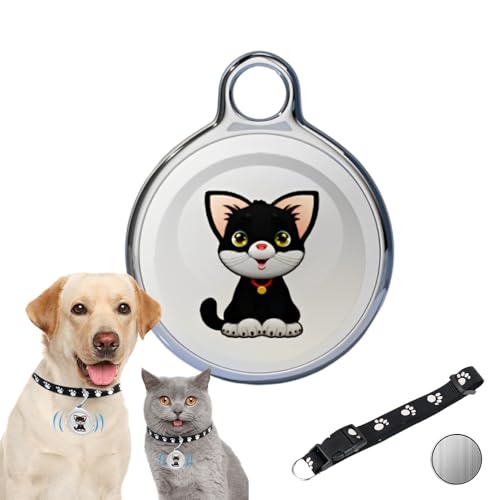 WDKXCN Katzentracker, Mini GPS Tracker für Katzen Hunde, Haustier Tracker für Katzen, Anti Verlust Katze Tracker GPS Halsband für kleine Katzen, Wasserdicht GPS Pet Tracker für Katzen, von WDKXCN