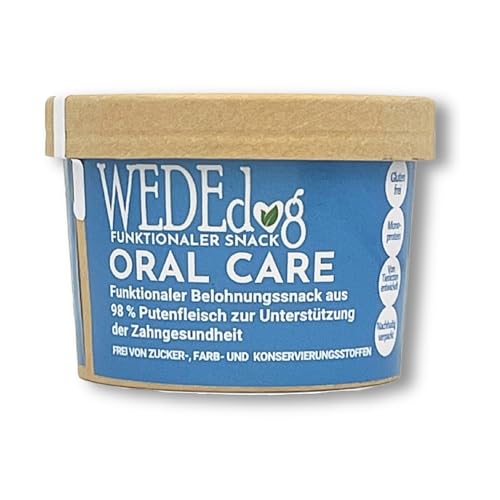 Hunde Zahnpflege Snack WEDEdog ORAL Care I Hundekausnack und Trainingssnack Hund Zahnpflege I Premium Leckerli Zahnstein Hund zur Verbesserung der Maulhygiene ohne Zucker und Farbstoffe von WEDEdog