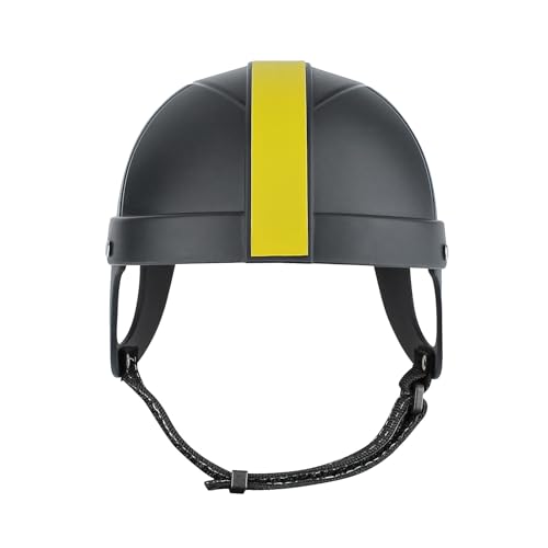 Hundehelm,Helm für Hunde,Haustierhelm,Kleine und Mittelgroße Hunde Helm,Motorrad Hundehelm,kopfschutz Hundeschutzhelm,Verstellbarer,Outdoor-Reiten Welpenmütze (M) von WEEVDRIE