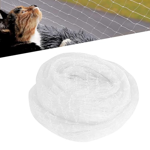 WEGREAT Katzennetz Transparent: 3x10M Katzennetz für Balkon, Katzennetz für Balkon ohne Bohren, Katzenschutznetz aus Nylon, Kann Geschnitten Werden, Sicherheitsnetz Für Obstgarten, Gemüsebeet, Balkon von WEGREAT