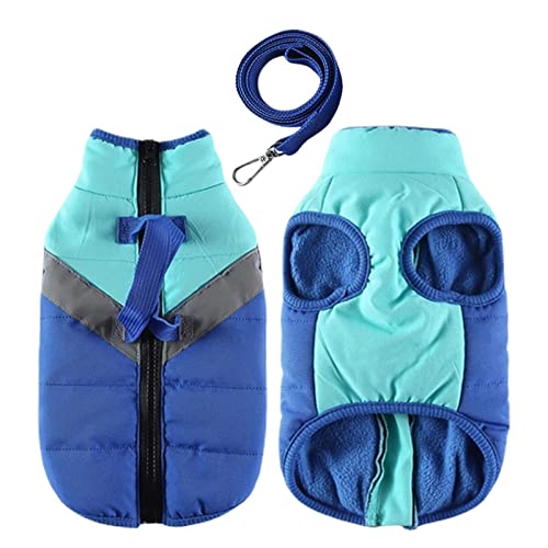 WEITING Wasserdichte Winterjacke für Hunde, warm, gepolstert, mit D-Leine für kaltes Wetter, wasserabweisend, für kleine Hunde, und mittelgroße Hunde von WEITING