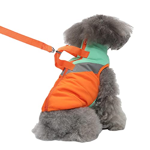 WEITING Wintermäntel für Hunde, Warmer, gepolsterter Hundewestenmantel mit doppelter D-Leine für kaltes Wetter, Winter-wasserabweisender Pullover für kleine Hunde – Hundekleidung für kleine Hunde von WEITING