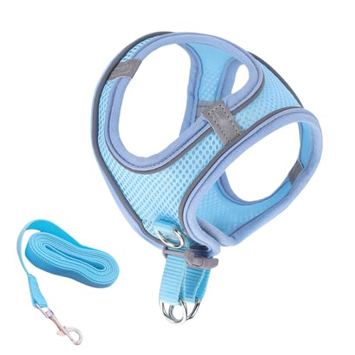 weiting Ausbruchssicheres Katzengeschirr,Weiches Mesh-Geschirr Mit Reflektierenden Sicherheitsstreifen - Mittel Groß Haustierzubehör Für Reisen Outdoor weiting Ausbruchssicheres Katzengeschirr,Weiches Mesh-Geschirr Mit Reflektierenden Sicherheitsstreifen - Mittel Groß Haustierzubehör Für Reisen Outdoor von WEITING