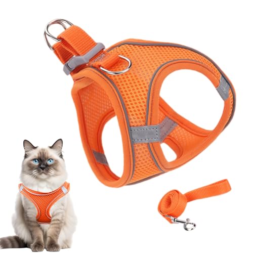 weiting Fluchtsicheres Katzen Geschirr, Katzengeschirr mit Leine, Haustierzubehör Für Kleine Mittelgroße Große Tiere Reisen Rucksack Outdoor Wandern weiting Fluchtsicheres Katzen Geschirr, Katzengeschirr mit Leine, Haustierzubehör Für Kleine Mittelgroße Große Tiere Reisen Rucksack Outdoor Wandern von WEITING