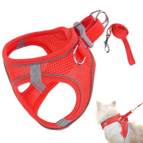 weiting Fluchtsicheres Katzen Geschirr | Verstellbares Katzengeschirr Für Spaziergänge,Haustier Zubehör Für Sicherheit Training Reisen Wandern Rucksack Outdoor Abenteuer weiting Fluchtsicheres Katzen Geschirr | Verstellbares Katzengeschirr Für Spaziergänge,Haustier Zubehör Für Sicherheit Training Reisen Wandern Rucksack Outdoor Abenteuer von WEITING
