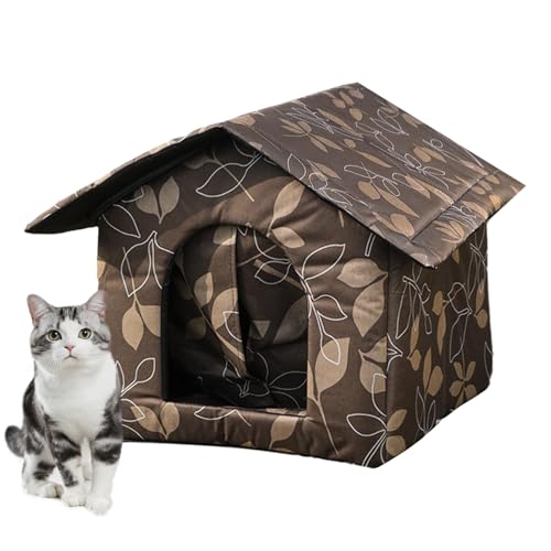 weiting Tierheim für streunende Katzen - Robustes, wasserabweisendes Katzenhaus für den Außenbereich | Winter-Katzenunterschlupf für Katzen im Freien oder im Innenbereich, einfach zu montieren, weiting Tierheim für streunende Katzen - Robustes, wasserabweisendes Katzenhaus für den Außenbereich | Winter-Katzenunterschlupf für Katzen im Freien oder im Innenbereich, einfach zu montieren, von WEITING