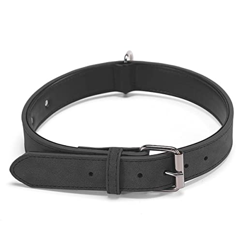 Personalisiert Hundehalsband mit Namen und Telefonnummer, Lederhalsband aus Hochwertigem, Einstellbar Hund Halsband für Kleine und Mittelgroße Hunde von WEIWU