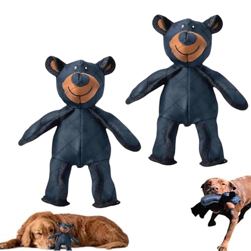 WEJDYKG Indestructible Dog Toy, Indestructible Bear Dog Toy, Unbreaka-Bear Dog Toy, Unbreaka Bear, Unbreakable Bear for Dogs, Squeaky Dog Toys for Aggressive Chewers (2Pcs) von WEJDYKG