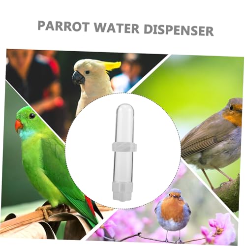 WEKADRIN 10 Stück Automatischer Papagei Trinkflasche PP Kunststoff Vogelspeicher für Wellensittiche Nymphensittiche und Graupapageien Vogelkäfig Wasserspender Langlebig Sicher WEKADRIN 10 Stück Automatischer Papagei Trinkflasche PP Kunststoff Vogelspeicher für Wellensittiche Nymphensittiche und Graupapageien Vogelkäfig Wasserspender Langlebig Sicher von WEKADRIN