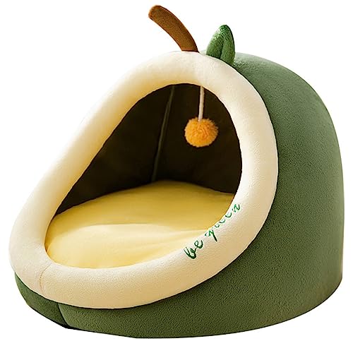 Avocado Haustierzelt, weiches Bett für kleine Hunde und Katzen, selbstwärmend, maschinenwaschbar, Höhlen-Design, Betten für Indoor-Katzen, Größe XL von WELLDOER