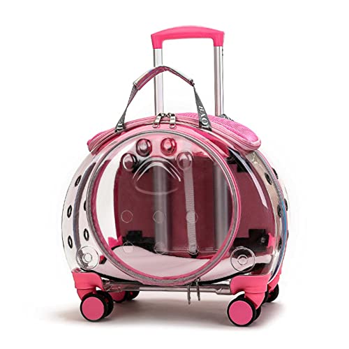 Katzen Transportboxen, Hundetrolley, Pet Trolley Case, Trolley für Haustiere, Pet Rolling Carrier, mit Matten, tragbarer Transport, Koffer für Katzen und Hunde von WENCY