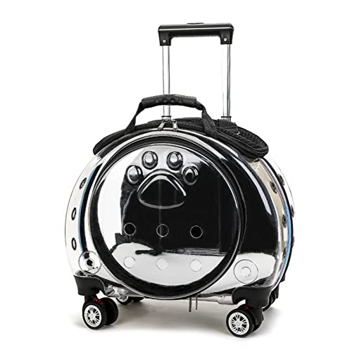 Katzen Transportboxen, Hundetrolley, Pet Trolley Case, Trolley für Haustiere, Pet Rolling Carrier, mit Matten, tragbarer Transport, Koffer für Katzen und Hunde von WENCY