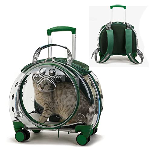 Katzen Transportboxen, Hundetrolley, Pet Trolley Case, Trolley für Haustiere, Pet Rolling Carrier, mit Matten, tragbarer Transport, Koffer für Katzen und Hunde von WENCY